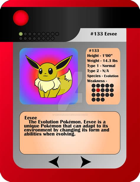 eevee pokedex entry.